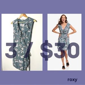 3/$30 Roxy - S - floral wrap dress